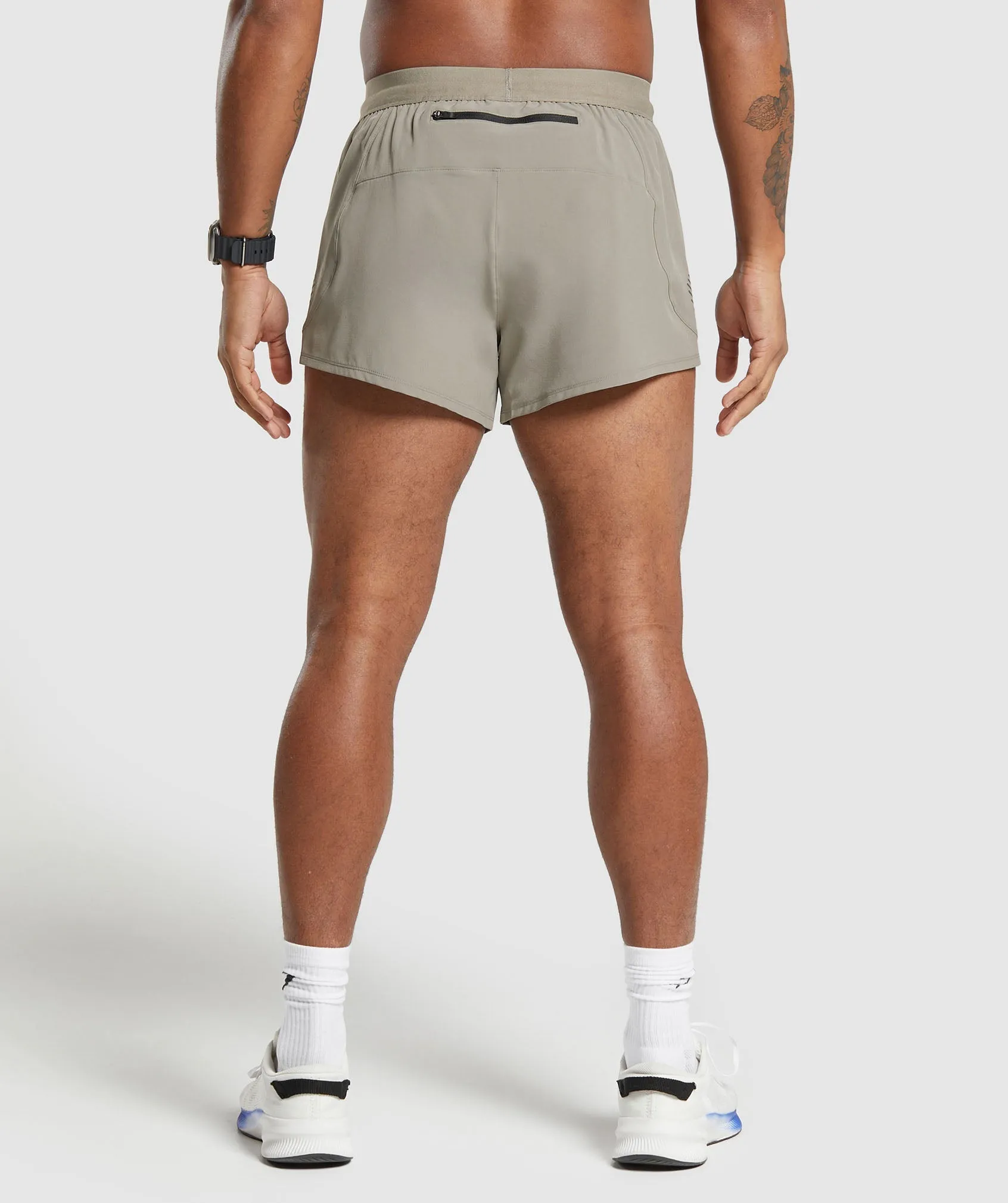 Gymshark Apex Run 5" Shorts - Linen Brown