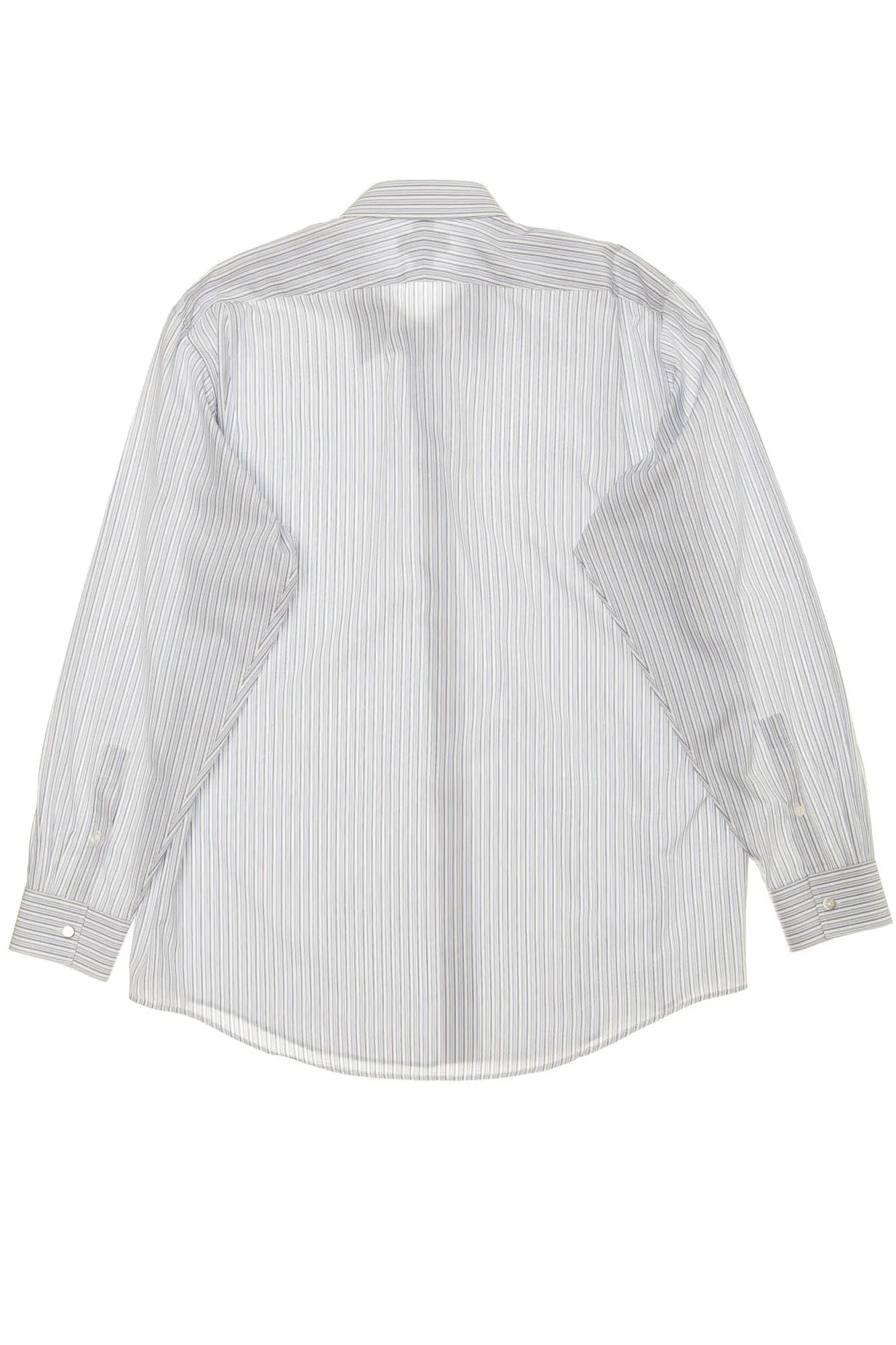 Hermes - White Dress Shirt with Blue Stripes - IT 43