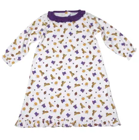 La Luna Girls Knit Dress - Purple LSU Tigers
