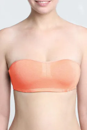 Mae Strapless Bamboo Nursing Bra Peach
