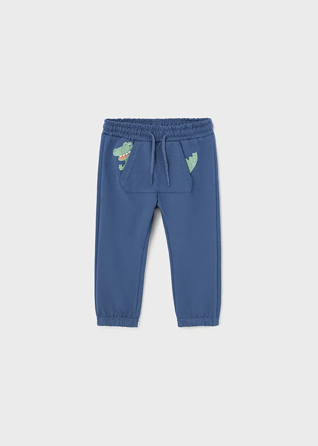 Mayoral Baby Boys Navy Crocodile Joggers