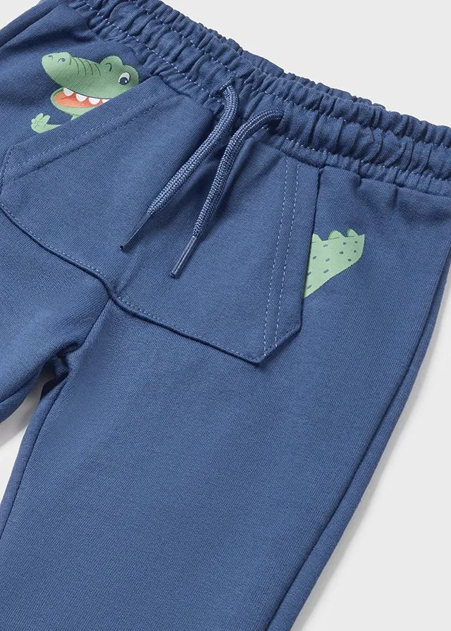 Mayoral Baby Boys Navy Crocodile Joggers