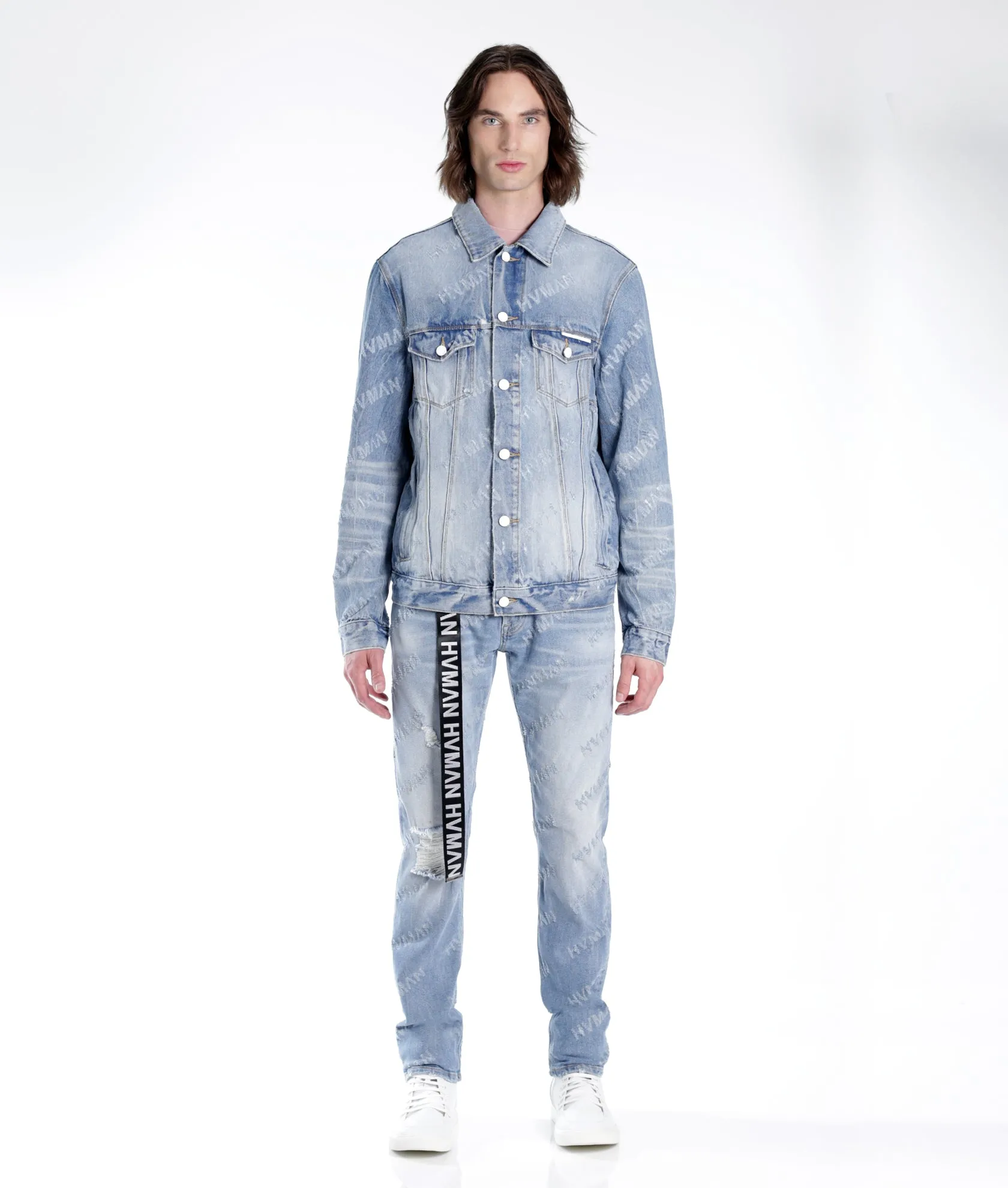 MK1  DENIM JACKET IN ACID REPEAT
