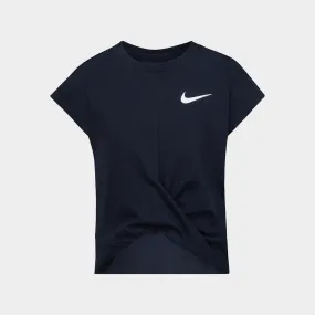 Nike Kids All Day Play Twist Hem Tee Black/White _ 182535 _ Black