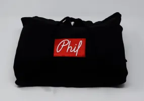 Phil Embroidered Box Logo Pullover Hoodie