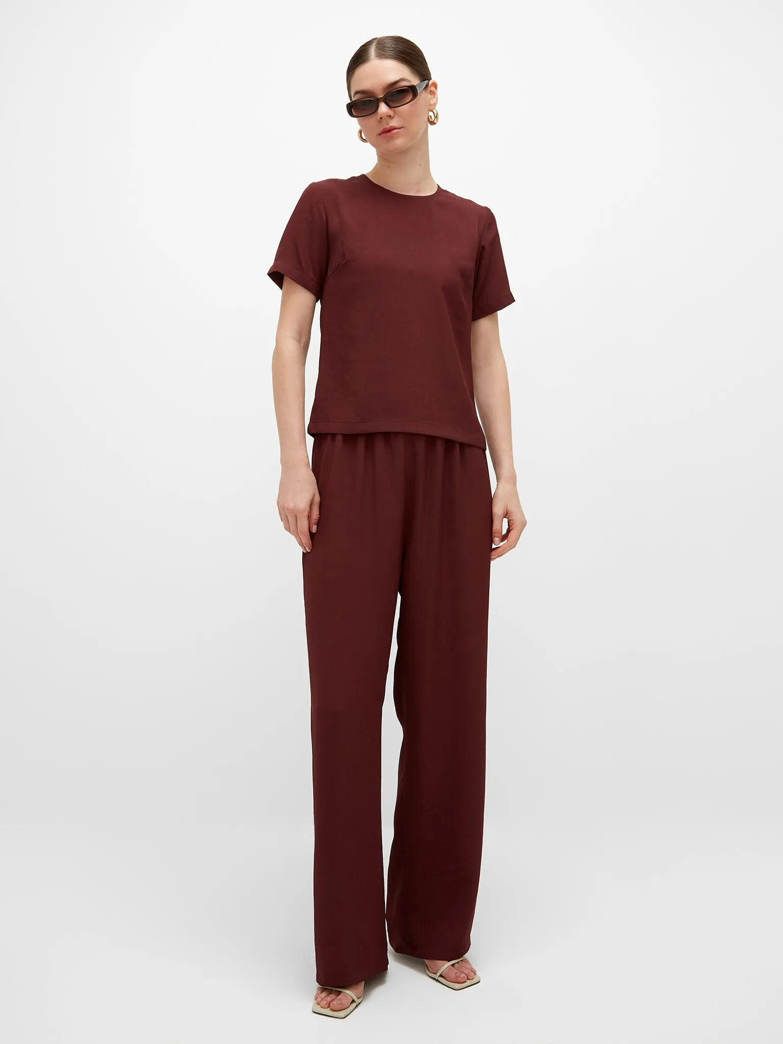 Rabea Trousers - Burgundy