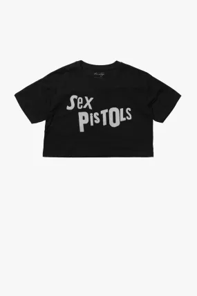 SEX PISTOLS LOGO CROPPED T-SHIRT