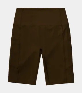Shayla Biker Shorts Womens Shorts (Brown)