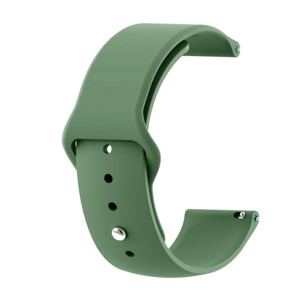 Silicone Button Style Watch Straps Compatible with Samsung Gear S2