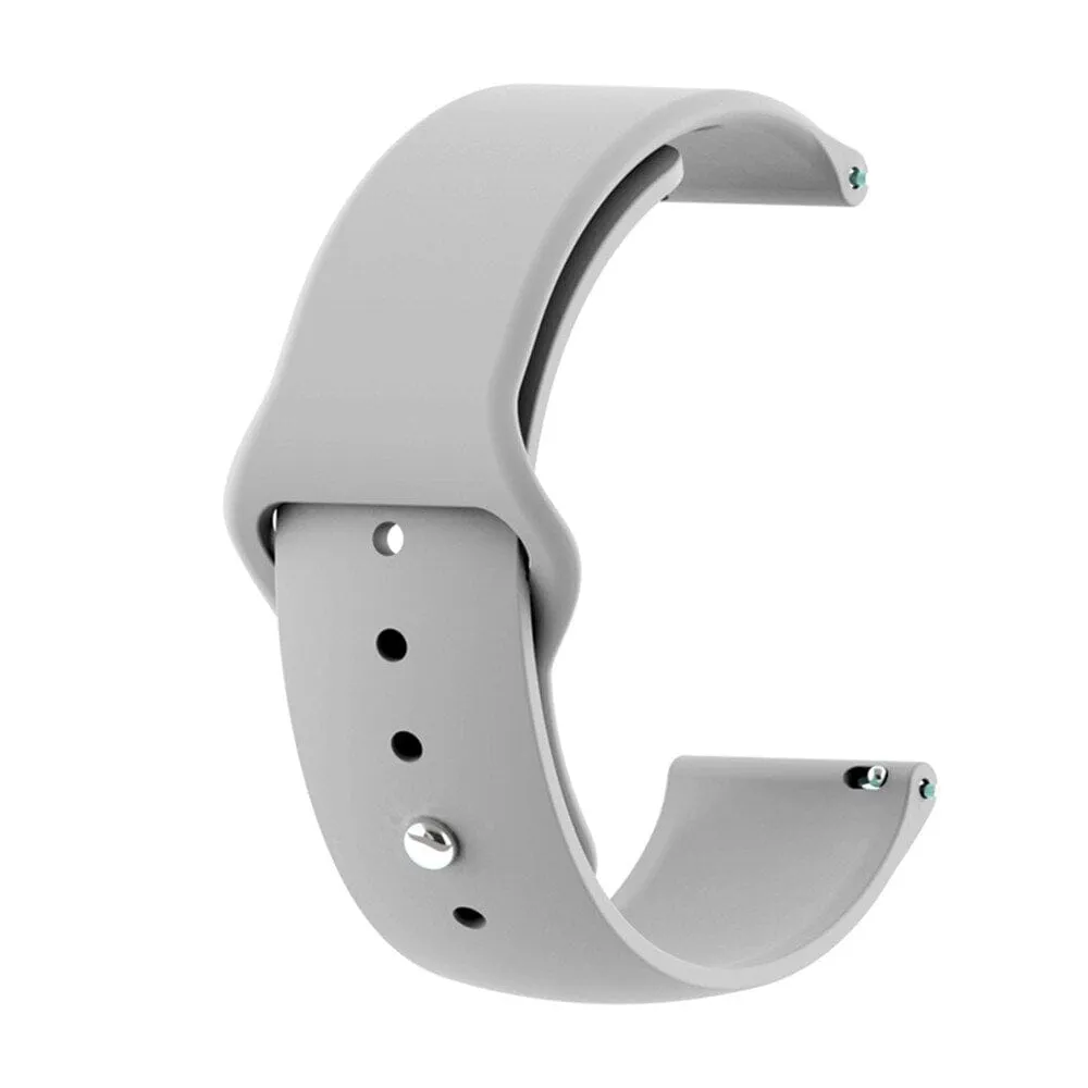 Silicone Button Style Watch Straps Compatible with Samsung Gear S2