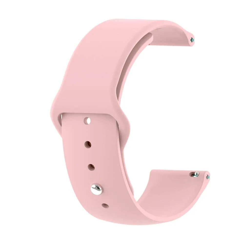 Silicone Button Style Watch Straps Compatible with Samsung Gear S2
