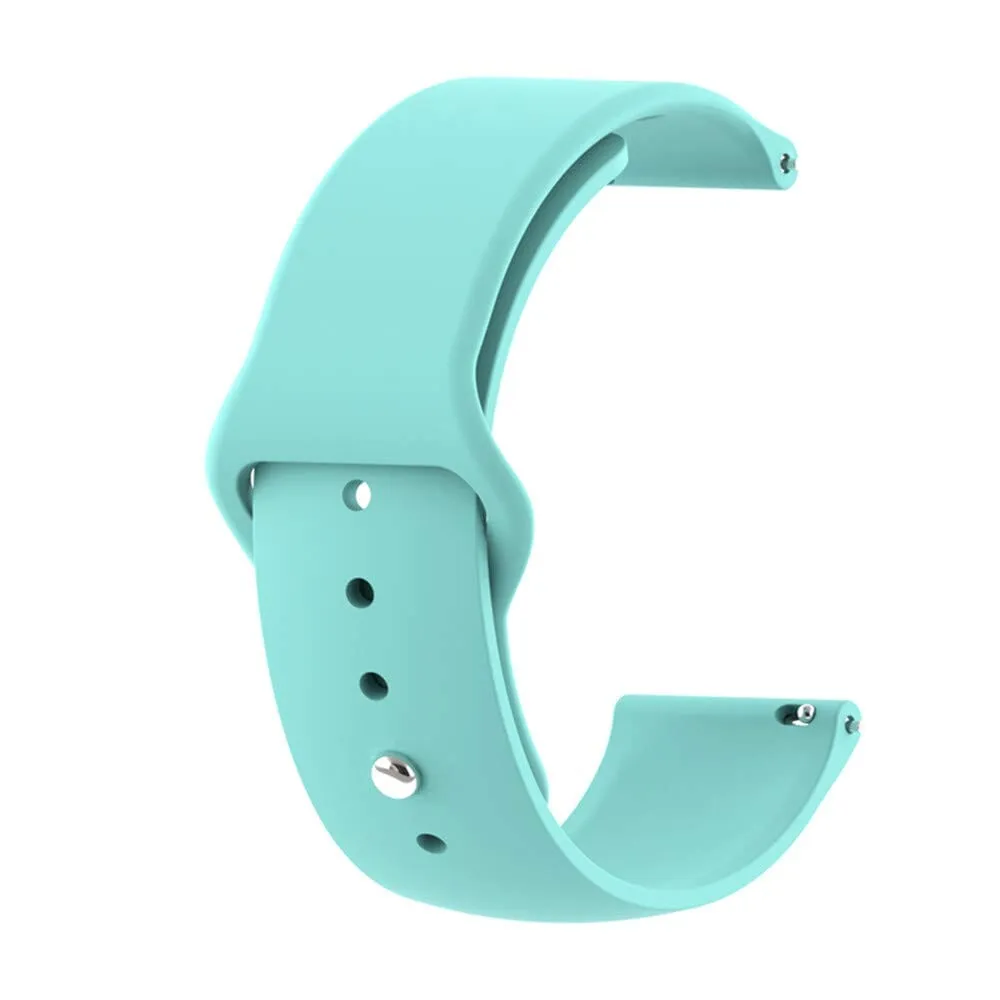 Silicone Button Style Watch Straps Compatible with Samsung Gear S2