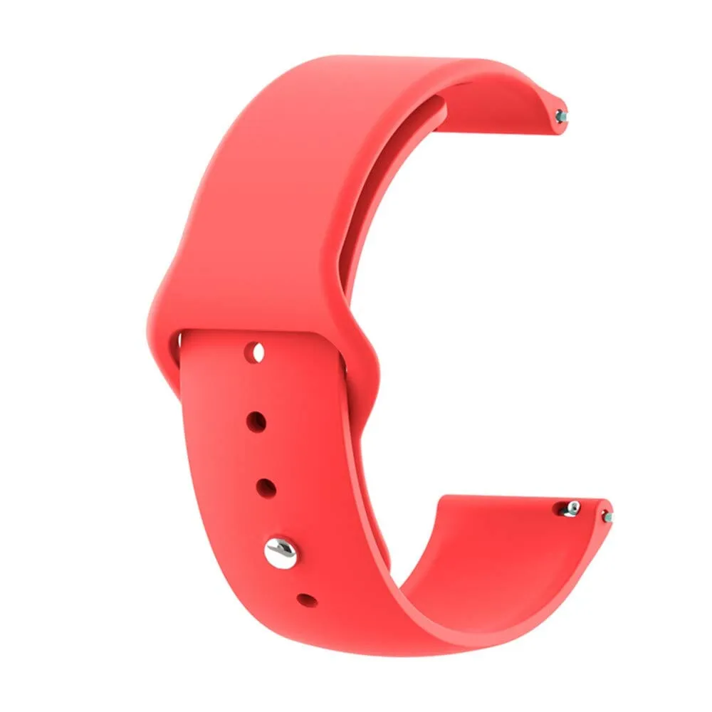 Silicone Button Style Watch Straps Compatible with Samsung Gear S2