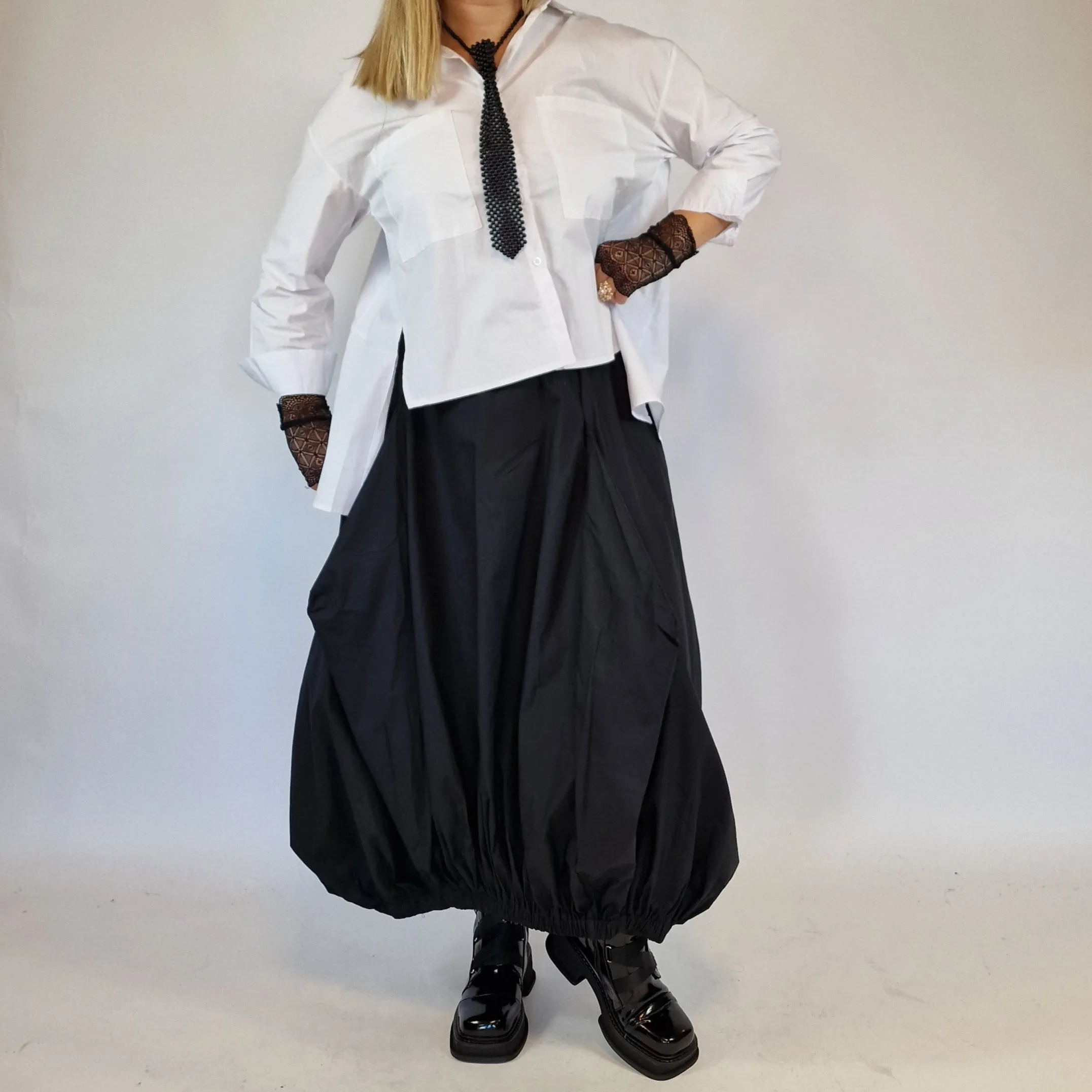 Simple Moderne Jazz Up Punky Basic Relaxed Fit Shirt