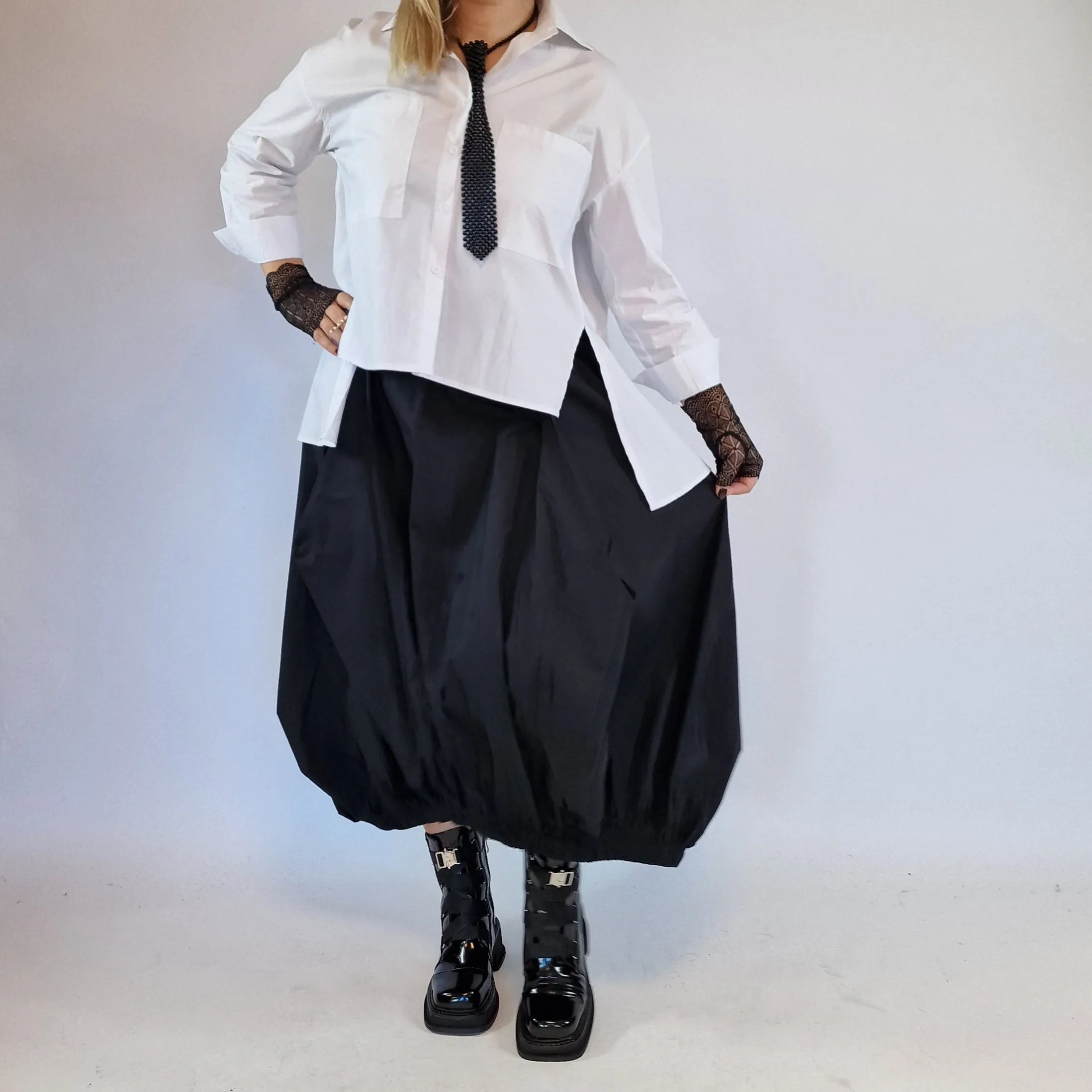 Simple Moderne Jazz Up Punky Basic Relaxed Fit Shirt