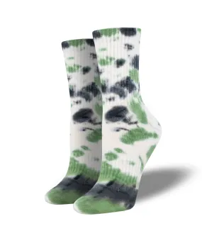 SOCK SMITH UNISEX "TIE-DYE" ATHLETIC SOCKS BLACK FOREST