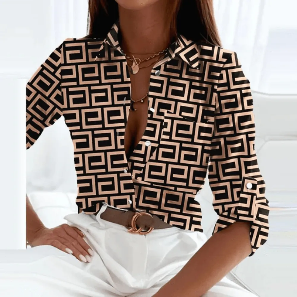 Suzanne | Dames blouse met lange mouwen