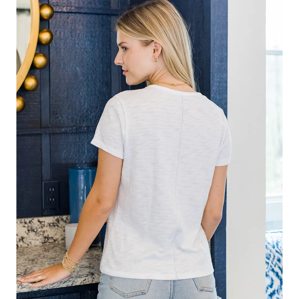 The Classic Tee in White - Short Sleeve
