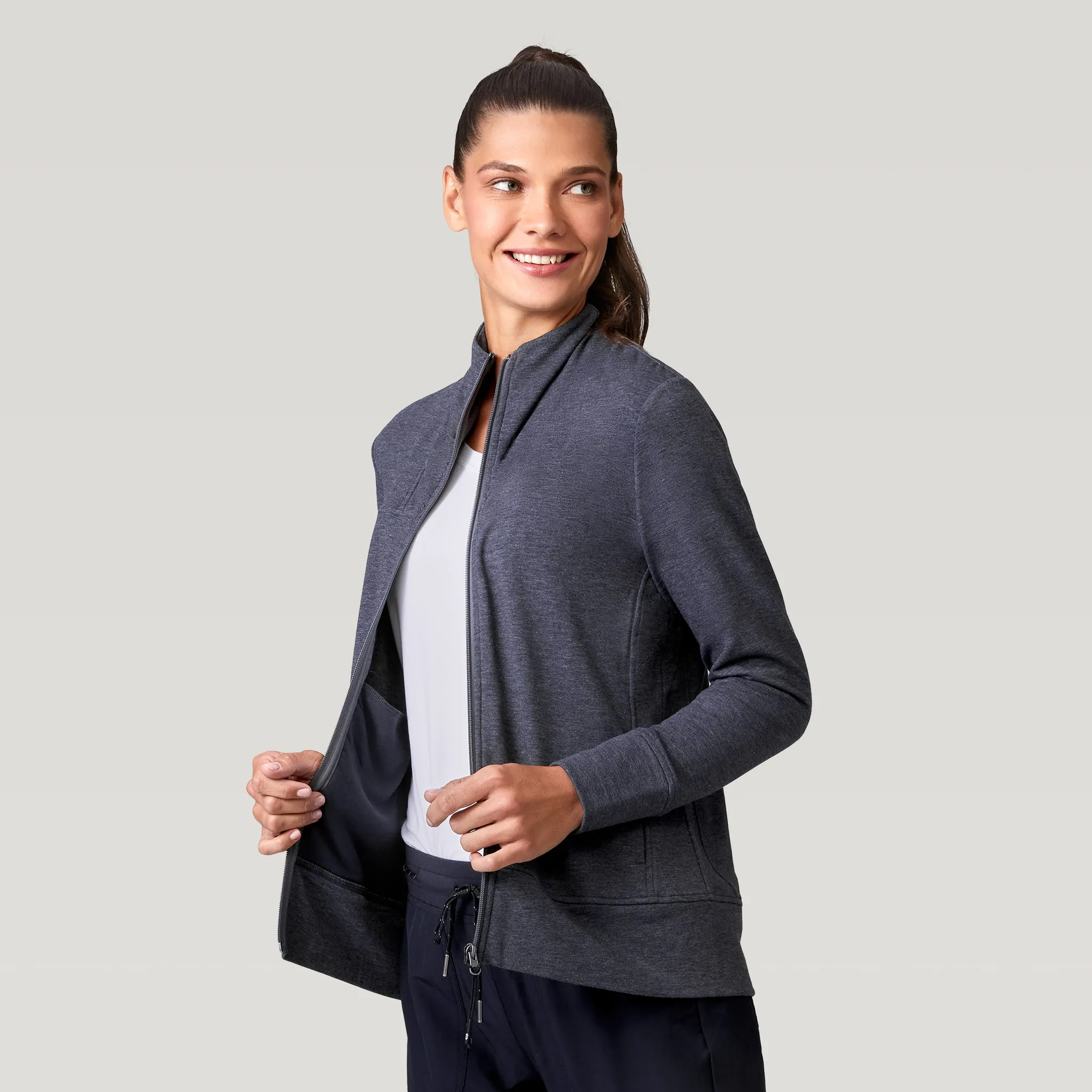 Women's Luxe Fleece Funnel Neck Jacket